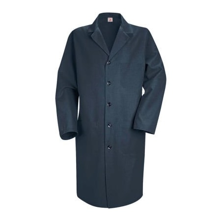 Red Kap¬Æ Men's Lab Coat, Navy, Poly/Combed Cotton, Regular, 46